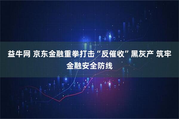 益牛网 京东金融重拳打击“反催收”黑灰产 筑牢金融安全防线