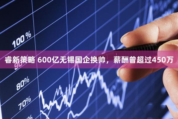睿新策略 600亿无锡国企换帅，薪酬曾超过450万